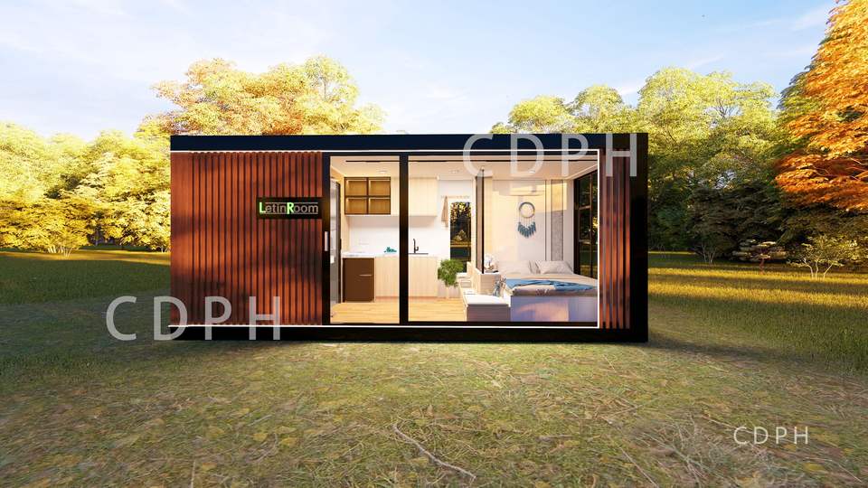 Customized 20ft 40ft Portable Modular Prefab Steel House Office Pod ...