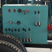 Foreuse hydraulique diesel sur roues de 350 m, efficace pour les puits d'eau résidentiels, agricoles et montagnards, compatible DTH