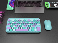Fabricant personnalisé Mini récepteur 2.4G Étanche Ergonomique Ultra fin 1200 DPI Clavier et souris sans fil Combo Windows/Mac