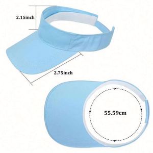 Design Factory Supplier Custom Adjustable Outdoor Sports Running Golf Sun Visor Cap Fishing <b>Hats</b> <b>for</b> Men - Product Image 1