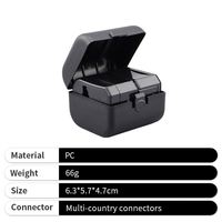 Adaptor Charger Perjalanan Universal Logo Kustom Multi Soket Kit Adaptor Perjalanan Kecil untuk Pribadi