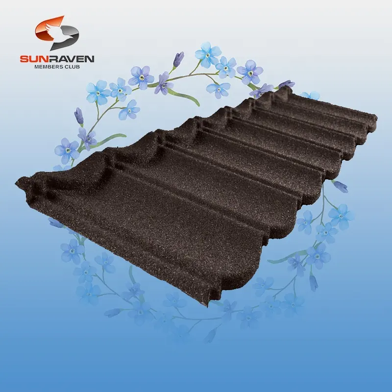 Free Sample Good Quality Color Bond Stone Coated Steel Roofing Tiles for Villa