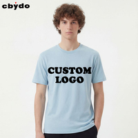 Fabricants de vêtements Cbydo, t-shirt ajusté personnalisé en coton peigné 100% 200g, impression DTG, broderie de logo, t-shirt personnalisé