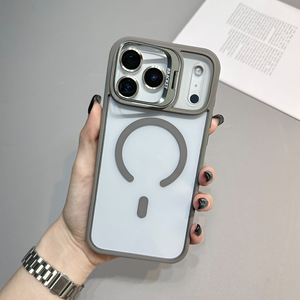 Nueva Funda Magnética de Lujo con Protección de Lente para iPhone 17 Air 16 15 14Pro Max con Soporte de Lente y Cubierta Trasera - Product Image 3