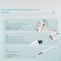 Pistolet distributeur de doseur quantitatif micro-réglable à 8 canaux Bkman Échantillonneur de pipette à canal unique dans une bio-pipette en plastique