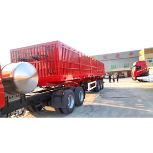 Mejor precio 120 toneladas 3/4/5/6 ejes volquete lateral semirremolque volquete lateral remolques - Product Image 2
