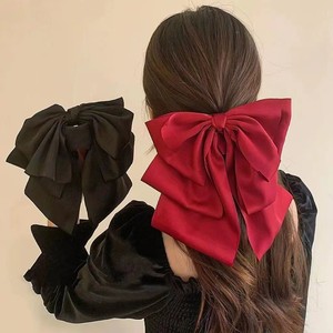 Pinza para el pelo con lazo de malla negra, tamaño grande, elegante pinza para peinado, nuevo estilo para mujer, venta directa. - Product Image 2