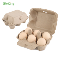 BioKing Bacs à œufs en pulpe recyclée 12 20 30 trous de haute qualité Plateau d'emballage écologique en vrac pas cher pour œufs en pulpe de papier de poulet
