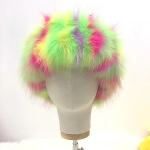 Hot Selling Wholesale Colorful Winter Furry Faux Fox Fur Women Headband