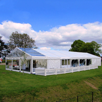 Grand chapiteau tente de fête extérieure en toile pour événement tente de poteau tente de mariage Strech pour 100 personnes