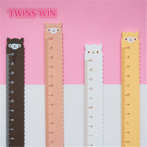 Righello in Legno Stile Coreano a Forma di Alpaca, Carino e Portatile 107, Robusto per Studenti, per Apprendimento di Matematica e <span class=keywords><strong>Geometria</strong></span> - Product Image 2