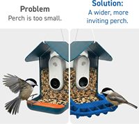 Extenseur d'alimentateur en silicone, adaptateur de plateau à graines étanche aux intempéries pour l'alimentation des oiseaux sauvages