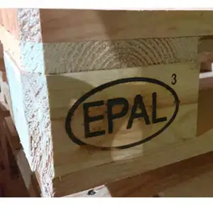 Euro Pallet with 4-Way Entry Single-Faced Plastic Packaging Natural Wooden Pallet for Logistics Genre Pallets