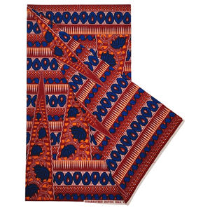 <span class=keywords><strong>Pagne</strong></span> Super Real Wax 100% Coton <span class=keywords><strong>6</strong></span> <span class=keywords><strong>Yards</strong></span> Tissu Africain Batik Dentelle pour Robes Tissé Loincloth Hollandais pour Chemises et Sacs - Product Image 2