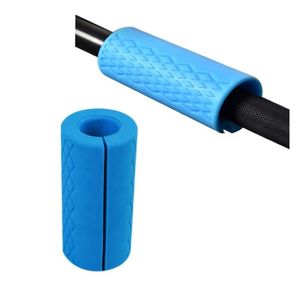 Poignées de barre en silicone personnalisées avec logo d'usine, poignées épaisses pour la musculation, haltères, entraînement de bodybuilding - Product Image 2