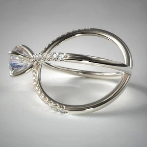Anello a croce creativo a forma di X per donna, gioiello alla moda per le dita - Product Image 4