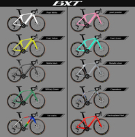 Vélo de Route BXT Entièrement en Fibre de Carbone pour une Conduite Rapide et Efficace Di2 2*12 Vitesses Léger T47 T800 Vélo de Route à Disque en Fibre de Carbone