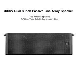 Dual 8 Zoll 300W Zweiwege-Passiv-Line-Array-Lautsprecher Passives Professionelles Bühnen-Audio-Soundsystem - Product Image 3