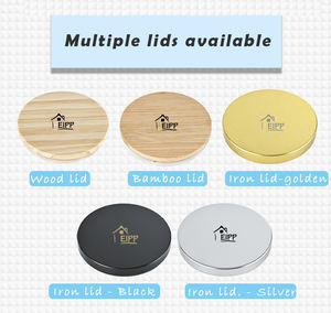 Yeni still yeni moda 4oz 5oz 8oz 10oz 12oz 16oz bos mum kavanozu bardagi icin bardak bardaklari cam mum cam kavanoz - Product Image 3