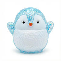 Jouet anti-stress en caoutchouc souple en forme de pingouin mignon pour enfants de 5 à 7 ans, boîte