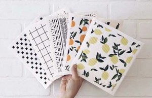 100% dégradable Imprimé Plat Suédois Chiffon Cellulose Éponge Chiffon De Nettoyage - Product Image 4