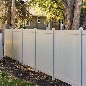 Panneaux de clôture d'intimité classiques blancs de 6 pieds, panneaux de clôture en vinyle PVC 6x8 et poteau, clôture en plastique PVC pour jardin, maison, mur d'intimité pour l'extérieur - Product Image 3