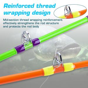 <span class=keywords><strong>Canne</strong></span> à pêche en aluminium fluorescente légère en fibre de carbone de 2.28m en stock - Product Image 3