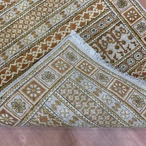 Hand Knotted Wool Silk <b>Hallway</b> Entryway Hall Wool <b>Runner</b> <b>Rug</b> TRO-0112 Traditional Handmade Border Pattern Premium Carpet - Product Image 5
