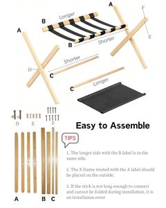 Wholesale Folding Wooden <b>Multifunction</b> Luggage Rack OEM ODM Custom Logo Heavy Duty Made <b>Suitcase</b> Stand Storage - Product Image 4