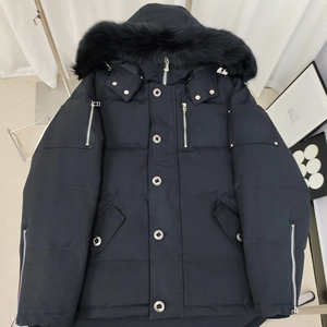 Áo khoác bomber lông vũ mùa đông nam Palm Moose có mũ lông cáo - Product Image 1