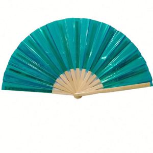 Ventilateur à main portable de 13 pouces en bambou sculpté et peint, avec musique et décoration festive, pour la maison, les entreprises ou comme cadeau souvenir - Product Image 5