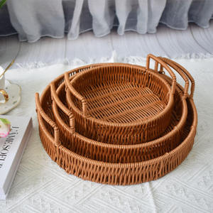 Cesto in <span class=keywords><strong>legno</strong></span> per le vacanze in <span class=keywords><strong>legno</strong></span> e Rattan cesto per la casa cucina di frutta e verdura cestino per il pane con manico - Product Image 3