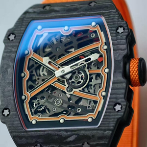 6702 Luxury <b>Skeleton</b> <b>Automatic</b> <b>Watch</b> for Men 7.8mm Carbon Fiber Tonneau Mechanical Sports Wrist <b>Watch</b> - Product Image 4