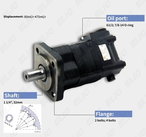 OMM BM2 BM4 BM6 OMH OME BMM BM1 orbite cycloïde orbital moteur hydraulique pour Rexroth eaton sauer dan-foss parker blanc charlynn - Product Image 4
