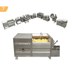Potato Flakes Production Line Small Semi Automatic Scale Frozen Potato Flakes Chips Processing Plant Making Machines French Frie