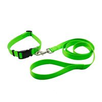 Collar y Correa para Perro Muker de Lujo, Elegante, Impermeable, Ajustable, de Nailon, con Diseño de Dibujos Animados, Decoración de Cinta con Patrón Animal, con Cierre de Seguridad, Talla Pequeña
