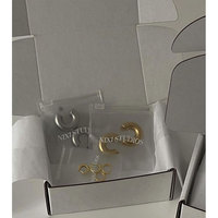 Bolsa de Plástico con Cierre de Cremallera Transparente de PVC de 6*6 8*8 cm Pequeña, Impresa con Logotipo Personalizado para Joyería y Pendientes