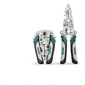 <span class=keywords><strong>Pince</strong></span> multifonction pliable pour électriciens, coupe-fils et dénudeur tout-en-un, poignée en acier au carbone, vente directe usine - Product Image 1