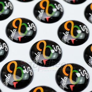 Tùy chỉnh kinh doanh logo rõ ràng <span class=keywords><strong>3D</strong></span> vòm Polyurethane Gel nhựa Sticker Epoxy Dome nhãn Sticker - Product Image 3