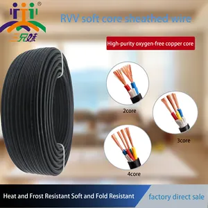 RVV kabel daya fleksibel kabel konduktor tembaga untuk peralatan listrik dan elektronik
