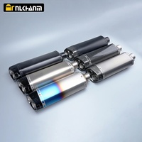 Nouveau silencieux d'échappement universel pour moto en carbone 51 mm N.L.K.HANN DB Killer Double trou ADV F800 F750 Z900 MT09 R7 MT03 ZX4R R6