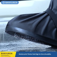 SLKE Couvre-chaussures de pluie unisexe imperméables, épaissis, résistants à l'usure et antidérapants pour baskets et bottes