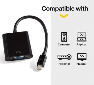 Sıcak satış Mini Displayport DP <span class=keywords><strong>Vga</strong></span> kablosu 1080p Dp <span class=keywords><strong>Vga</strong></span> kablosu <span class=keywords><strong>VGA</strong></span> <span class=keywords><strong>Vga</strong></span> konnektör dönüştürücü adaptörü - Product Image 3