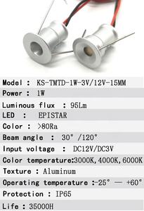 Micck — éclairage LED <span class=keywords><strong>sous</strong></span>-<span class=keywords><strong>meuble</strong></span> en aluminium, 1W, pour comptoir <span class=keywords><strong>de</strong></span> meubles, idéal pour une <span class=keywords><strong>cuisine</strong></span> - Product Image 5