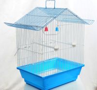 Cage à oiseaux de haute qualité en fer thermolaqué, forme carrée, pour perroquets et canaris, respirante, solide, avec jouets, tiroir et plateau en plastique