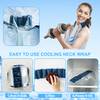 World-Bio Écharpe de refroidissement réutilisable Chats et chiens Cou Ice Pack Gel Cooler Body Cooling Products Hot & Cold Packs