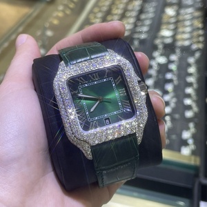 All'ingrosso <span class=keywords><strong>orologi</strong></span> Hip Hop personalizzati con diamanti Hip Hop/Lab Diamond/Moissanite orologio stile Rapper Hip Hop gioielli orologio - Product Image 1