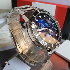 Reloj <span class=keywords><strong>Tissot</strong></span> de Alta Gama para <span class=keywords><strong>Hombre</strong></span> Resistente al Agua con Cronógrafo para Buceo Movimiento de Cuarzo Original Correa de Acero Inoxidable 316L - Product Image 4