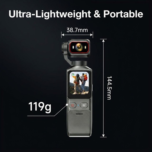 Handheld Vlog Camera High Definition 2026 Newest Design Compact Video Recorder for YouTube Streaming Outdoor Adventure Gadget