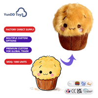 Porte-clés en peluche personnalisé en forme de champignon de dessin animé, design sur mesure, porte-clés souple en forme de nourriture pour cadeaux promotionnels